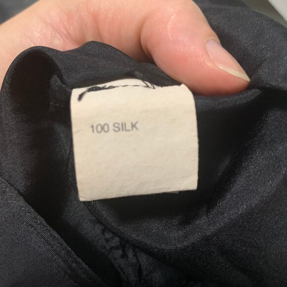 Whistle & Flute Silk Tiered Overlapping Ruffles Tank Crew Neck Back Zipper XS - Picture 7 of 8